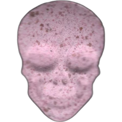 Pink Skull ecstasy pill (XTC) — MDMA 90mg; M-Alpha — Barcelona, Spain
