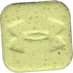 Yellow Under Armour ecstasy pill (XTC) — MDMA 96mg — Barcelona, Spain