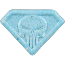 Blue Punisher ecstasy pill (XTC) — MDMA 186mg — Zürich, Switzerland