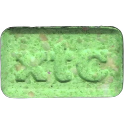 Green XTC ecstasy pill (XTC) — MDMA 103mg — Madrid, Spain