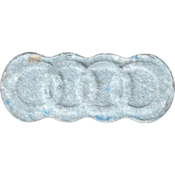 Grey Audi RS ecstasy pill (XTC) — MDMA 82mg — Madrid, Spain