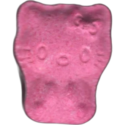 Pink Hello Kitty ecstasy pill (XTC) — MDMA 210mg — Barcelona, Spain