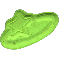 Green Pop Smoke ecstasy pill (XTC) — MDMA 138mg — Barcelona, Spain
