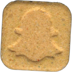 Yellow Snapchat ecstasy pill (XTC) — MDMA — Barcelona, Spain