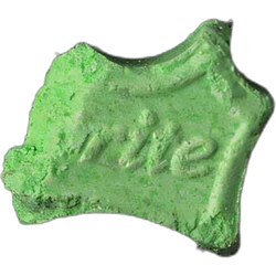Green Sprite ecstasy pill (XTC) — MDMA 116mg — Berlin, Germany
