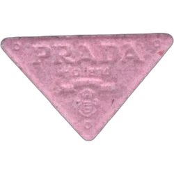 Pink Prada ecstasy pill (XTC) — MDMA 194mg — Barcelona, Spain