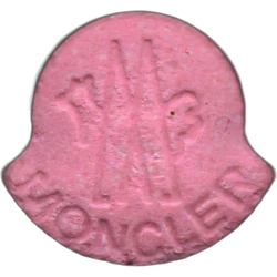Pink Moncler ecstasy pill (XTC) — MDMA 157mg — Madrid, Spain
