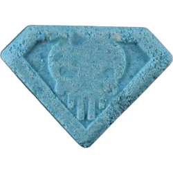 Blue Punisher ecstasy pill (XTC) — MDMA 156mg — Zürich, Switzerland