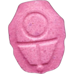 Pink Squid Game ecstasy pill (XTC) — MDMA 185mg — Barcelona, Spain