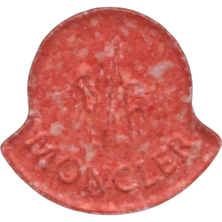 Red Moncler ecstasy pill (XTC) — MDMA 195mg — Barcelona, Spain