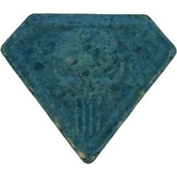 Blue Punisher ecstasy pill (XTC) — MDMA 189mg — Berlin, Germany