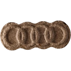 Brown Audi ecstasy pill (XTC) — MDMA 229mg — Zürich, Switzerland
