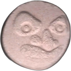 Orange Luna pill — 2C-B 8mg; Synthesis impurity — Barcelona, Spain