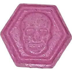 Pink Philipp Plein ecstasy pill (XTC) — MDMA 196mg — Granada, Spain