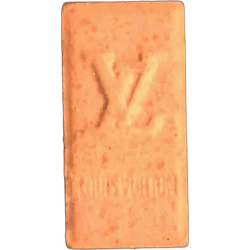 Orange Louis Vuitton ecstasy pill (XTC) — MDMA 144mg — Barcelona, Spain