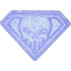 Blue Punisher ecstasy pill (XTC) — MDMA 178mg — Innsbruck, Austria