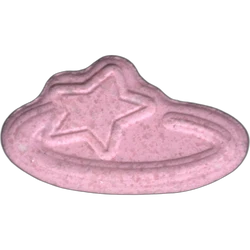 Pink Pop Smoke ecstasy pill (XTC) — MDMA 208mg — Barcelona, Spain