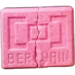 Pink Berghain ecstasy pill (XTC) — MDMA 217mg — Málaga, Spain