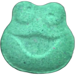 Green Frog ecstasy pill (XTC) — MDMA 245mg — Barcelona, Spain