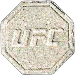 Grey UFC ecstasy pill (XTC) — MDMA 228mg — Madrid, Spain