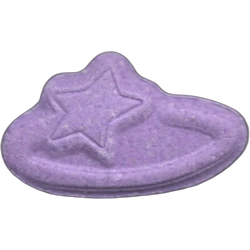 Purple Pop Smoke ecstasy pill (XTC) — MDMA 215mg — Barcelona, Spain