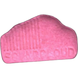 Pink Soundcloud ecstasy pill (XTC) — MDMA 236mg — Barcelona, Spain