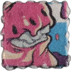 Pink Blotter pill — LSD; iso-LSD — Biel, Switzerland