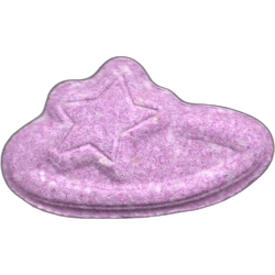 Purple Pop Smoke ecstasy pill (XTC) — MDMA 244mg — Madrid, Spain