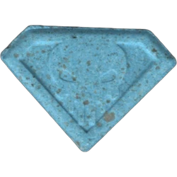 Blue Punisher ecstasy pill (XTC) — MDMA 127mg — Barcelona, Spain