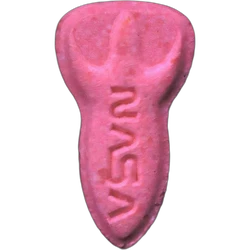 Pink NASA pill — 2C-B 13mg — Madrid, Spain