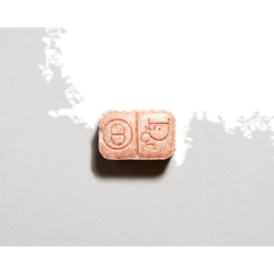 Pink Dior ecstasy pill (XTC) — MDMA 159mg — Marseille, France