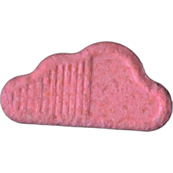 Pink Soundcloud ecstasy pill (XTC) — MDMA 248mg — Madrid, Spain