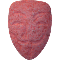 Pink Anonymous ecstasy pill (XTC) — MDMA 128mg — Vienna, Austria