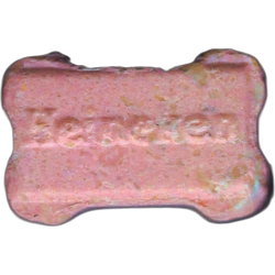 Pink Heineken ecstasy pill (XTC) — MDMA 160mg — Madrid, Spain