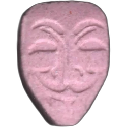 Pink Unknown pill — MDMA 176mg — Zaragoza, Spain
