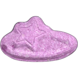 Purple Pop Smoke ecstasy pill (XTC) — MDMA 212mg — Madrid, Spain