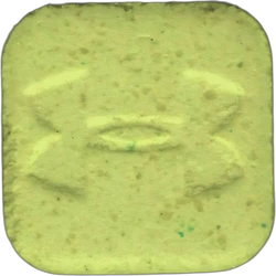 Yellow Under Armour ecstasy pill (XTC) — MDMA 122mg — Barcelona, Spain