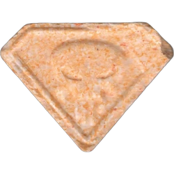 Orange Punisher ecstasy pill (XTC) — MDMA 174mg — Madrid, Spain