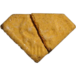 Yellow Punisher ecstasy pill (XTC) — MDMA — Bern, Switzerland