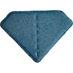 Blue Punisher ecstasy pill (XTC) — MDMA 120mg — Vienna, Austria