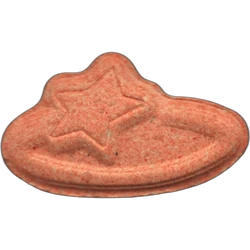 Orange Pop Smoke ecstasy pill (XTC) — MDMA 159mg — Barcelona, Spain