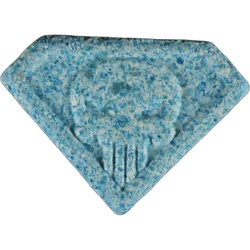 Blue Punisher ecstasy pill (XTC) — MDMA; Synthesis impurity — Zürich, Switzerland