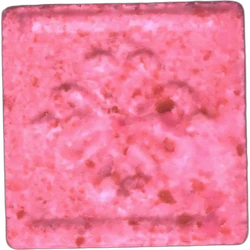 Pink Patek Philippe ecstasy pill (XTC) — MDMA 278mg; Synthesis impurity — Barcelona, Spain