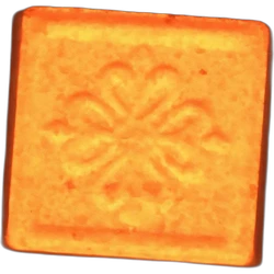 Orange Patek Philippe ecstasy pill (XTC) — MDMA 317mg; Synthesis impurity — Barcelona, Spain