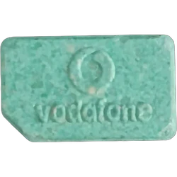 SIM Card ecstasy pill (XTC) — MDMA 191mg — Valencia, Spain