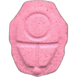 Pink Squid Game ecstasy pill (XTC) — MDMA 157mg — Barcelona, Spain