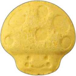 Yellow Mushroom ecstasy pill (XTC) — MDMA 126mg — Zürich, Switzerland