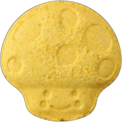 Yellow Skull ecstasy pill (XTC) — MDMA — Zürich, Switzerland