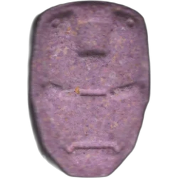 Pink Iron Man ecstasy pill (XTC) — MDMA 212mg — Pontevedra, Spain