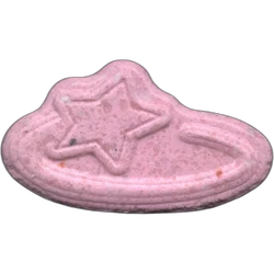 Pink Pop Smoke ecstasy pill (XTC) — MDMA 202mg — Barcelona, Spain
